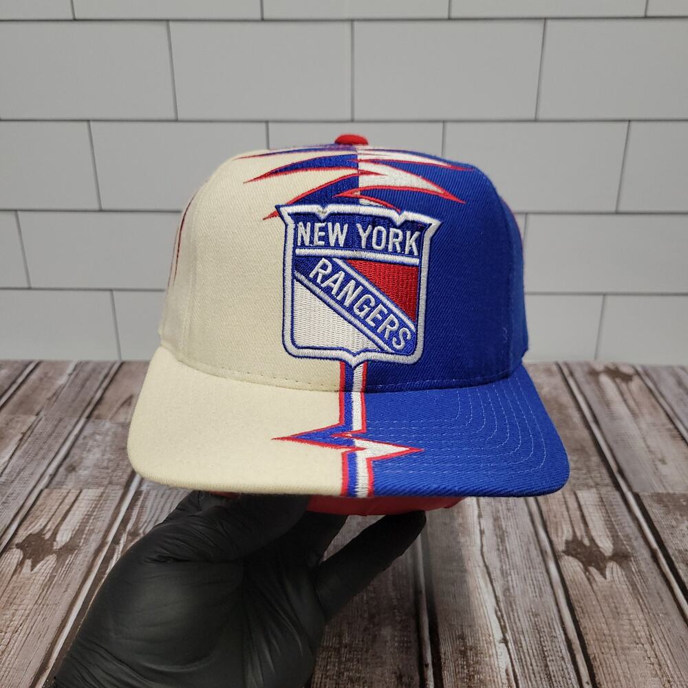 Starter New York Rangers Vintage Shockwave Adjustable Wool Strapback Hat 90's